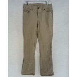 London Jean Bootcut size 12‎ Khaki extra long Mid Rise Casual Victoria's Secret